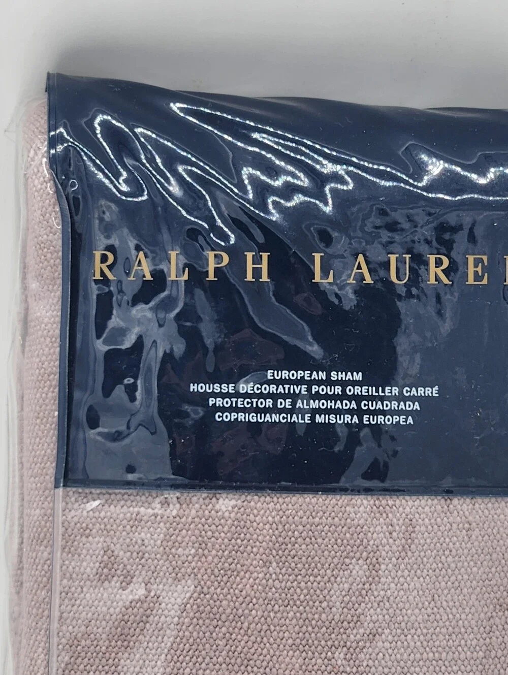 Ralph Lauren Noland Euro Sham 100% Linen Mauve Purple 26x26 NWP